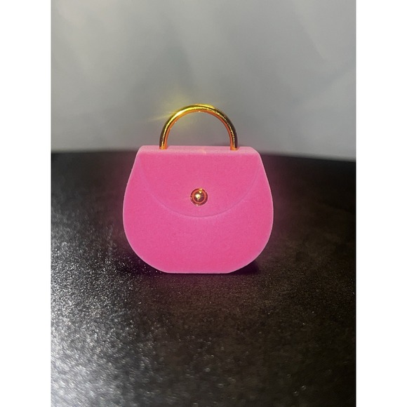 Other - Vintage Hot Pink Velvet Purse Ring Box
